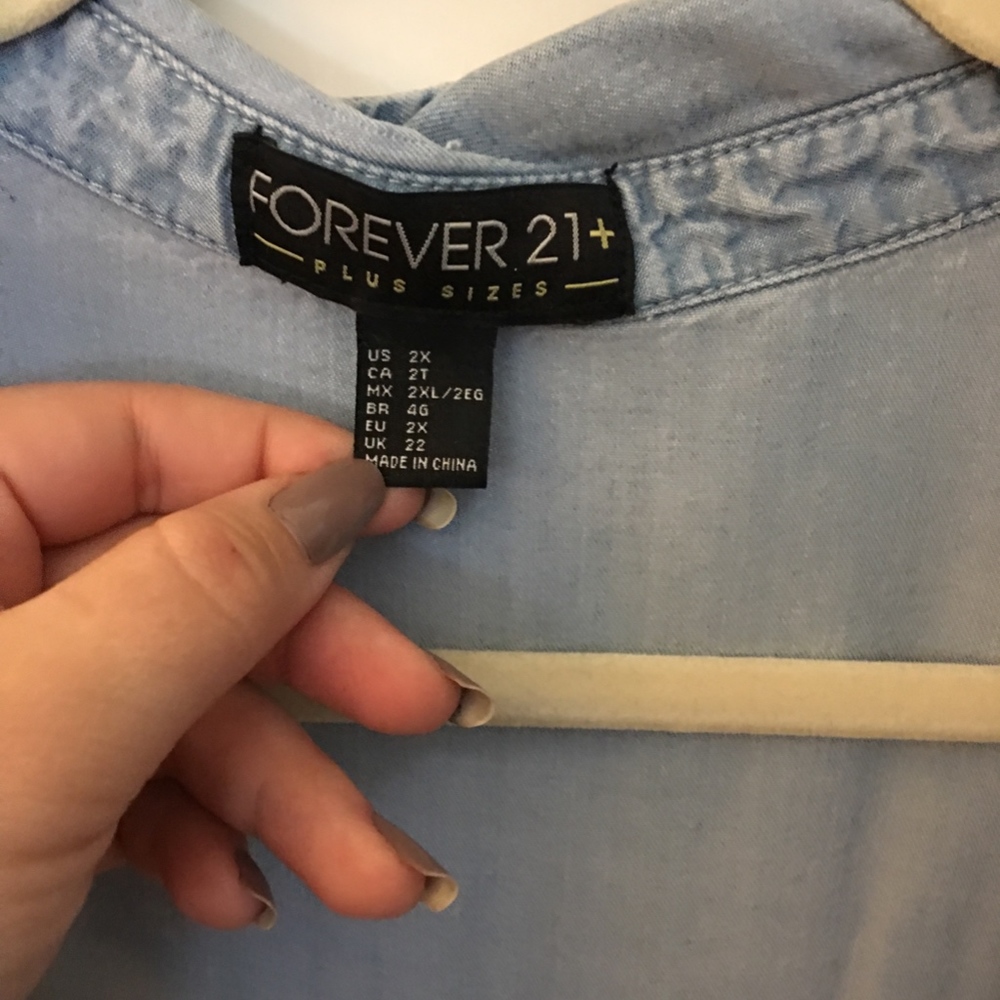 Denim Button Up - Picture 3 of 4